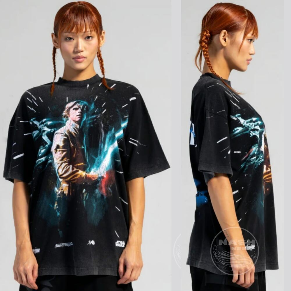 Civil Regime x Star Wars Luke Skywalker Tee M | Vintage Wash, Oversized NWOT